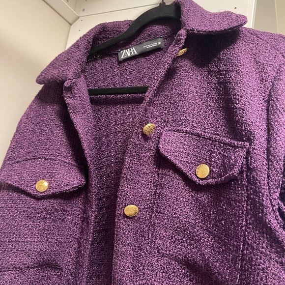Zara dream purple jacket crop style - Picture 2 of 2